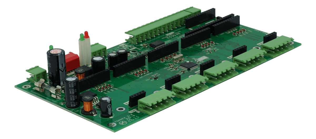 LLD-ModbusIO-01 裸板 正面左斜角 45° 遠端 I/O 控制器
